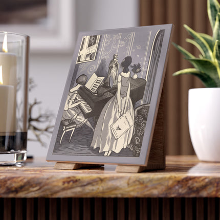 Piano and Singing by Fernand Siméon Ceramic Tile