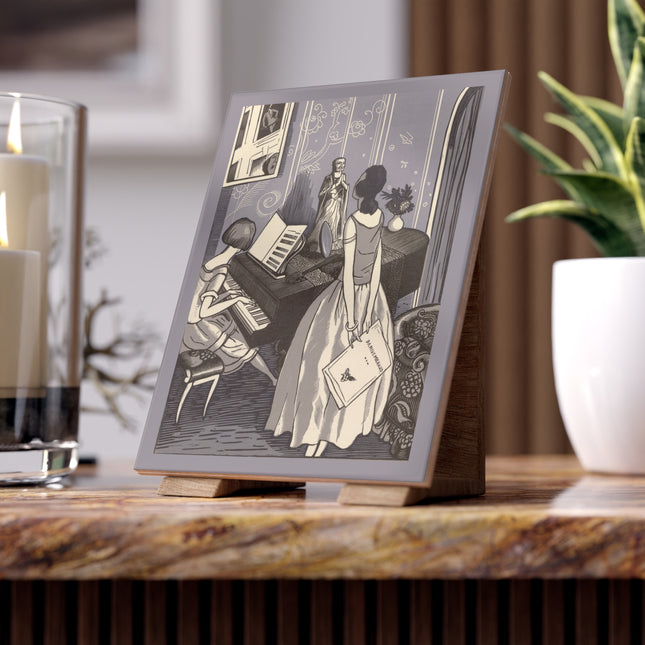 Piano and Singing by Fernand Siméon Ceramic Tile