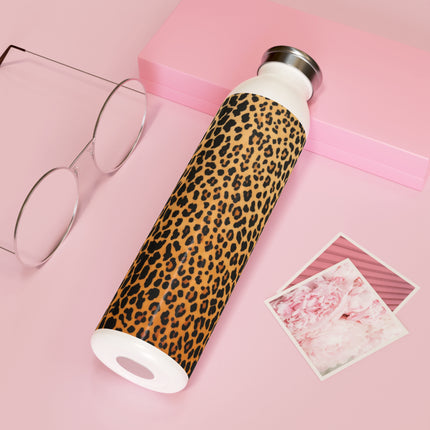 Classic Leopard Print Slim Water Bottle