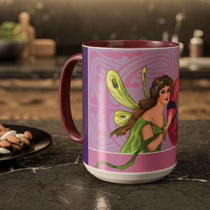The Fairy’s Blossom Colorful Mugs (11oz, 15oz)