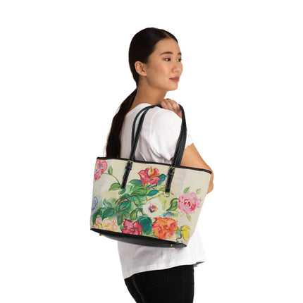 Bouquet de Roses by Raoul Dufy PU Leather Shoulder Bag