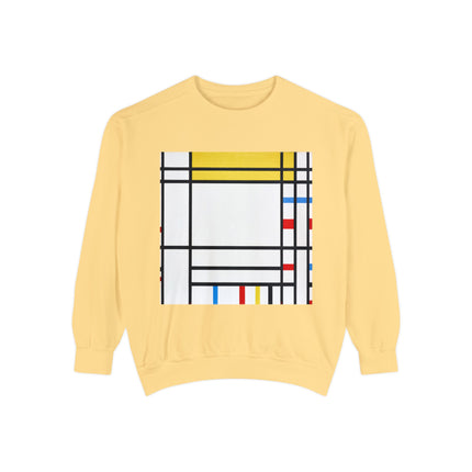 Place de la Concorde by Piet Mondrian Garment-Dyed Sweatshirt