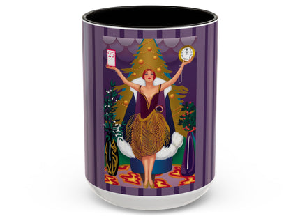 Countdown to Christmas Elegance Colorful Mugs (11oz, 15oz)