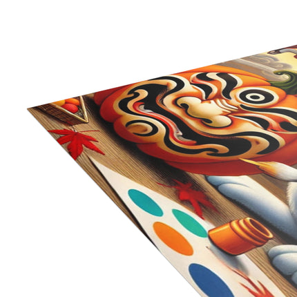 Halloween Rabbit’s Kabuki Jack-o’-Lanterns Postcards (envelopes included) - Bundles of 10, 30, 50 Pieces