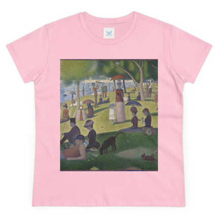 A Sunday on La Grande Jatte by Georges Seurat Women's Midweight Cotton Tee