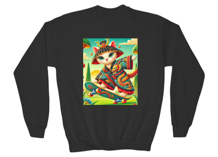 Dragon Dance on Wheels Youth Crewneck Sweatshirt
