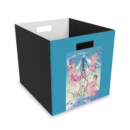 Angelic Revelry Felt Storage Box