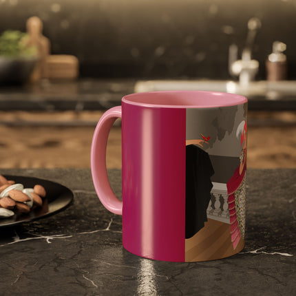 The Red Bird Colorful Mugs – Gentle Storybook Charm & Elegant Whimsy