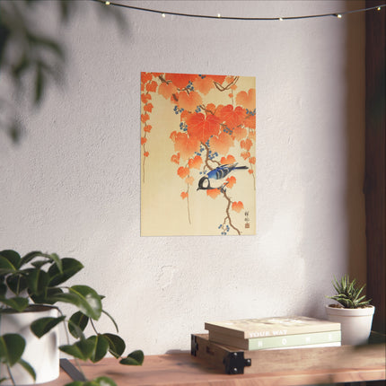 Great Tit on Paulownia Branch by Ohara Koson  Fine Art Posters