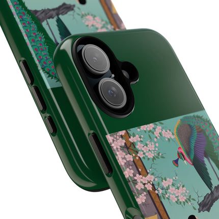 Peacock Garden Phone Case – Japanese Elegance & Timeless Beauty