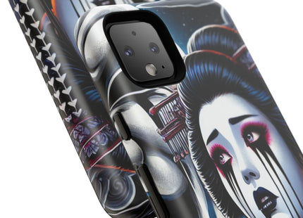 Geisha’s Black Ink Tears Phone Cases