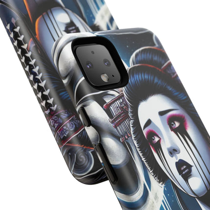Geisha’s Black Ink Tears Phone Cases