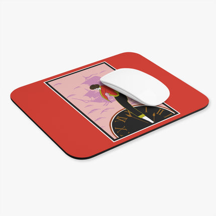 Woman Waiting for her Beloved at 1:59 by Kobayashi Kaichi Mouse Pad, Rectangle