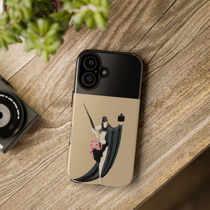Dancer with Ink & Blossoms Phone Case – Elegant Grace & Artistic Poise