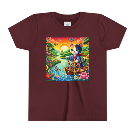 Sailor Kitten’s River Adventure Youth Short Sleeve Tee
