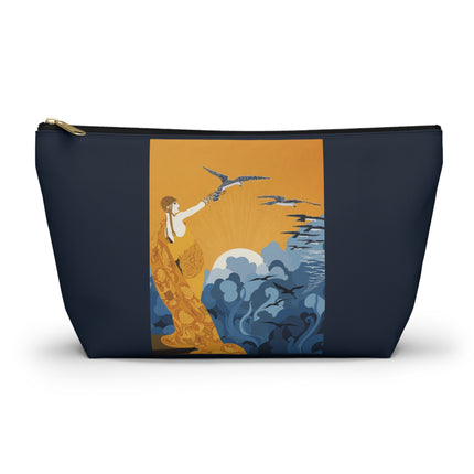 Falcon Mistress Cosmetic Bag – Art Deco Power & Golden Freedom