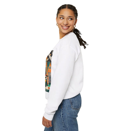 Night of the Trick-or-Treating Owlets Unisex Heavy Blend™ Crewneck Sweatshirt