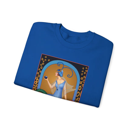 September & Sapphire (from the Gem Series) by Sofia Chiostri Heavy Blend™ Crewneck Sweatshirt