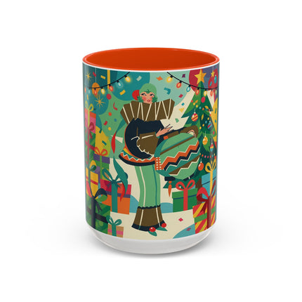 🎄✨ The Lady Of The Christmas Ornament Colorful Mug – Art Deco Holiday Fantasy