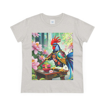 Cyberpunk Rooster Cotton Tee