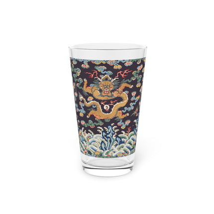 Rank Badge with Dragon with Deer Hooves Glass, 16oz