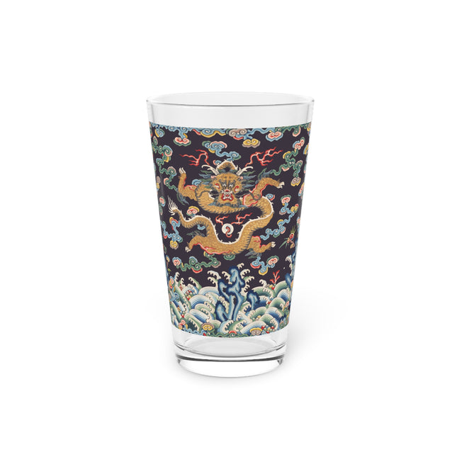 Rank Badge with Dragon with Deer Hooves Glass, 16oz