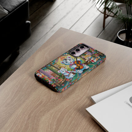 Melodies of the Snow Lion Cub Phone Cases
