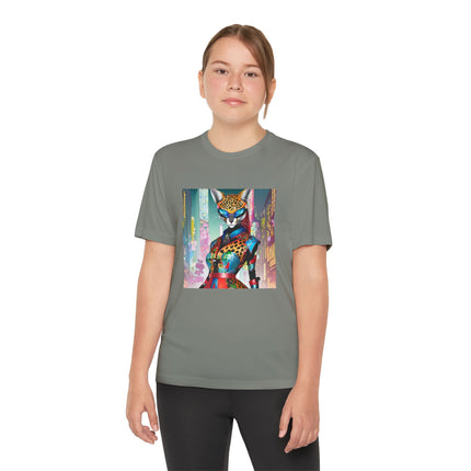 Cyber Cat Glamour Youth Competitor Tee