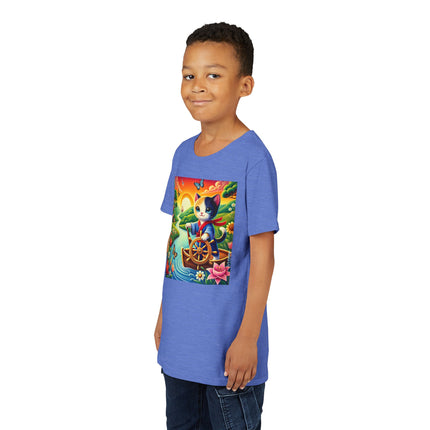 Sailor Kitten’s River Adventure Youth Short Sleeve Tee