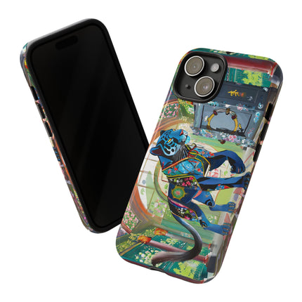 Cyber Panther's Hunt Phone Cases