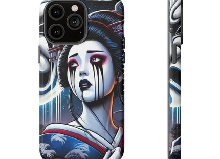 Geisha’s Black Ink Tears Phone Cases