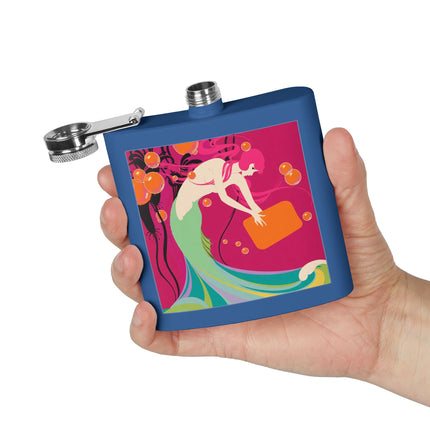 Mermaid Dive Flask – Vibrant Waves & Playful Charm