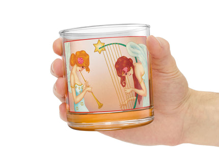 Heavenly Angel Duet Rocks Glass, 10oz