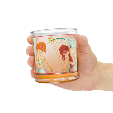 Heavenly Angel Duet Rocks Glass, 10oz