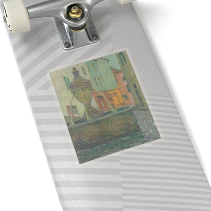 La Fontaine, Saint-Paul De Vence by Henri Le Sidaner Kiss-Cut Stickers (4 Sizes)