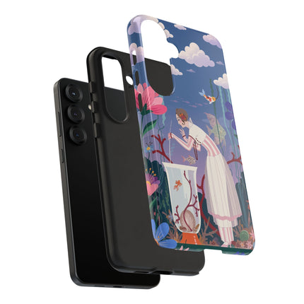 🐠🌸 The Enchanted Aquarium Garden Phone Case – Art Deco Underwater Fantasy