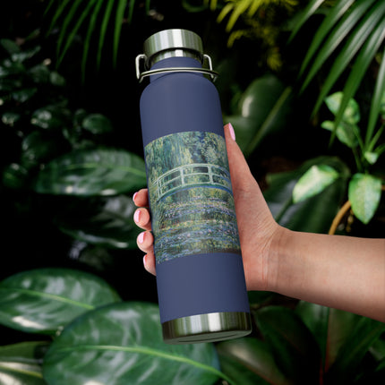 Water Lilies and Japanese Bridge by Claude Monet Copper Vacuum Insulated Bottle, 22oz