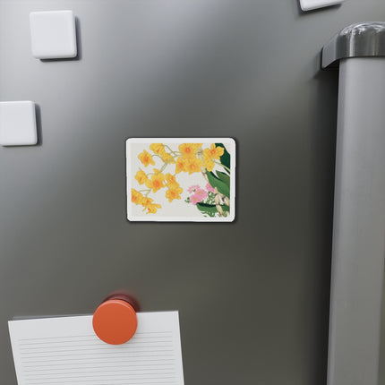 Golden Bow Orchid by Tanigami Kônan Die-Cut Magnets (5 Sizes)