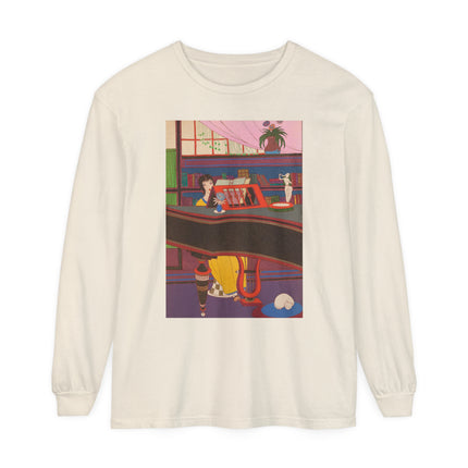 La Musique by Charles Martin Garment-dyed Long Sleeve T-Shirt