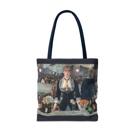 A Bar at the Folies-Bergère by Edouard Manet Tote Bag (AOP)