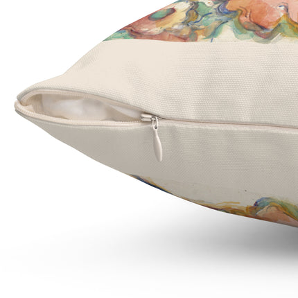 The Three Skulls by Paul Cézanne Spun Polyester Square Pillow