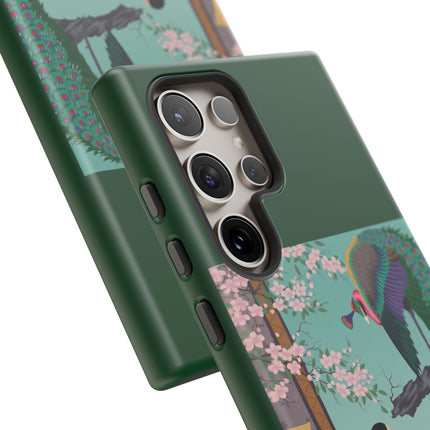 Peacock Garden Phone Case – Japanese Elegance & Timeless Beauty