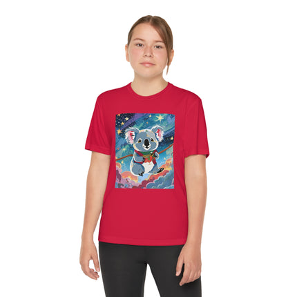 Cute Koala Youth Competitor Tee – Dreamy Skies & Whimsical Wonder