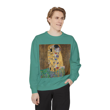 The Kiss by Gustav Klimt Unisex Garment-Dyed Sweatshirt