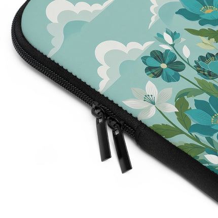 🐉🌿 The Lady And The Garden Dragon Laptop Sleeve – Art Deco Fantasy Elegance