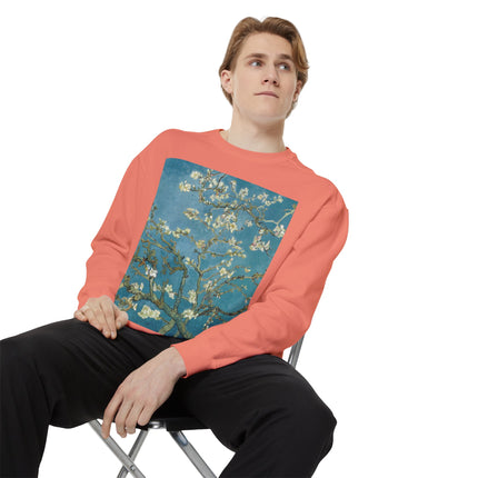 Almond Blossom by Vincent van Gogh Unisex Garment-Dyed Sweatshirt