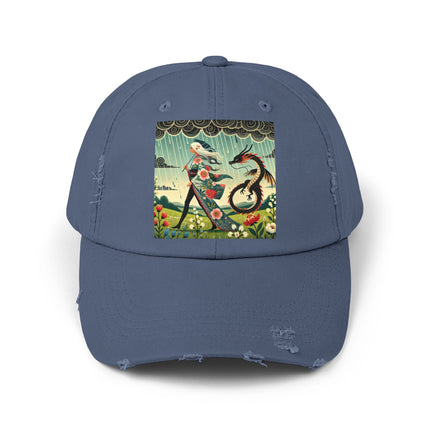 The Dragon Fairy’s Stride Unisex Distressed Cap