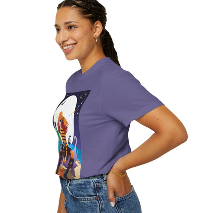 Moonlit Pirate Halloween Unisex Garment-Dyed T-shirt