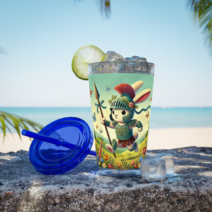 Rabbit Gladiator Sunsplash Tumbler with Straw, 16oz