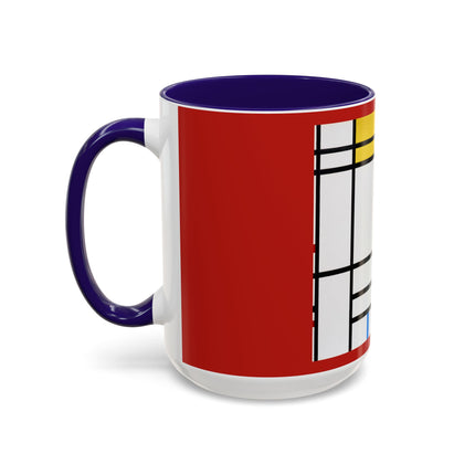 Place de la Concorde by Piet Mondrian Colorful Mugs (11oz, 15oz)